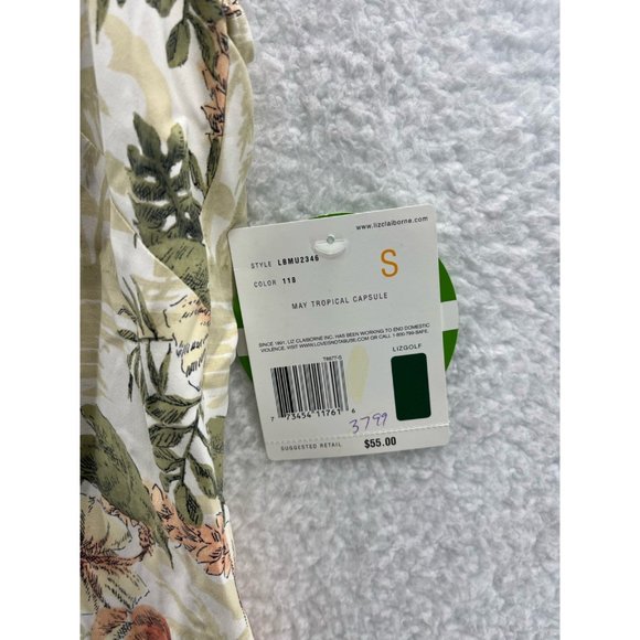 Liz Golf By Liz Claiborne Womens Button Front Shirt Multicolor Hawaiian S New - Picture 5 of 6